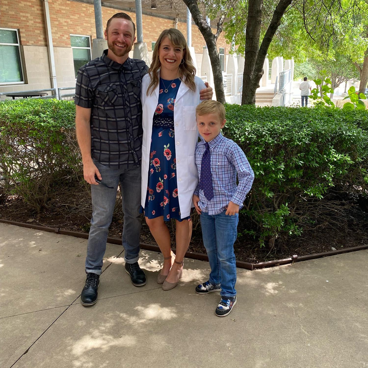 Getting to celebrate achievements together! (Amanda graduating hygiene school)