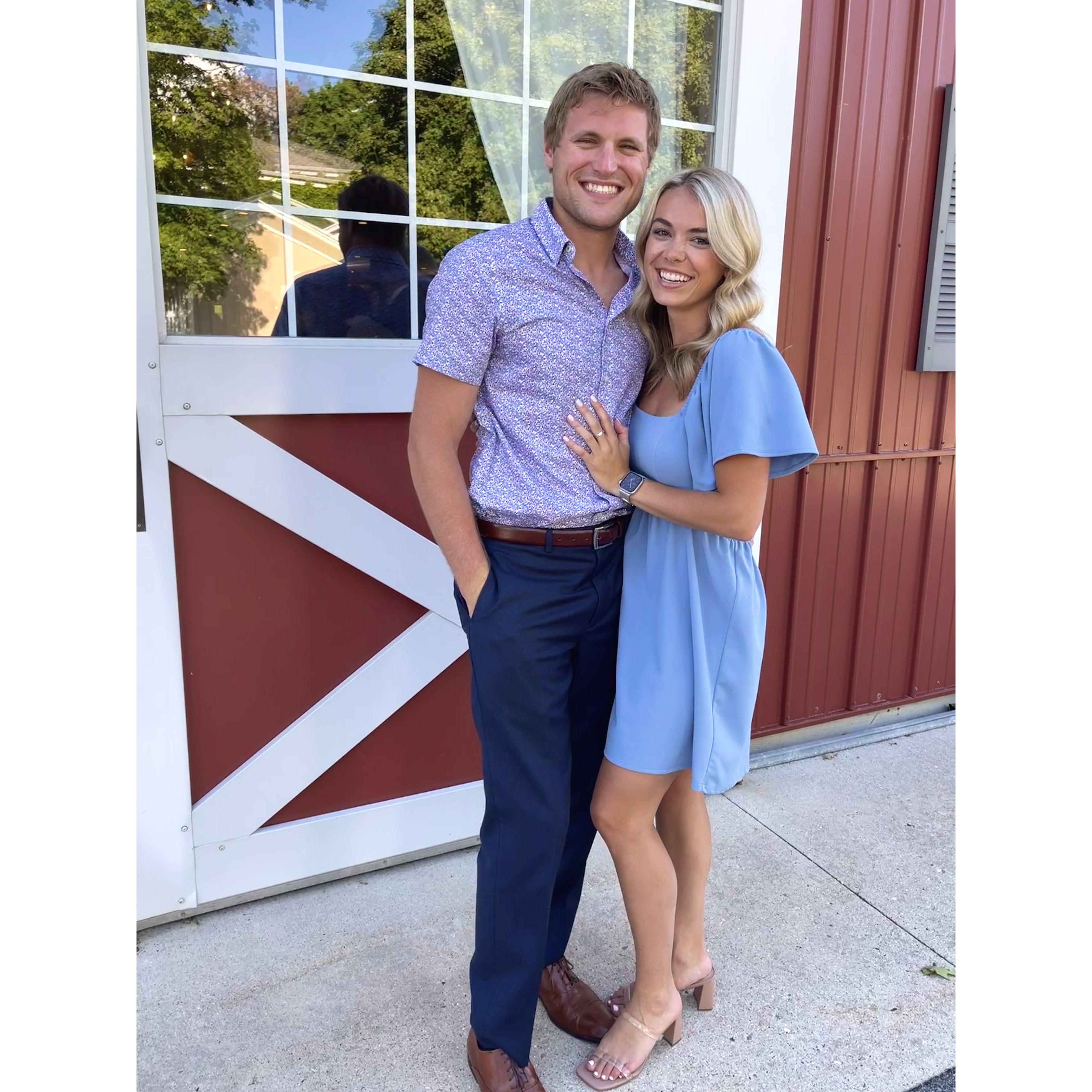 7/29/23: Us at Kaitlyn and Nick's wedding