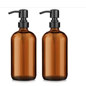 AmazerBath Amber Glass Soap Dispenser
