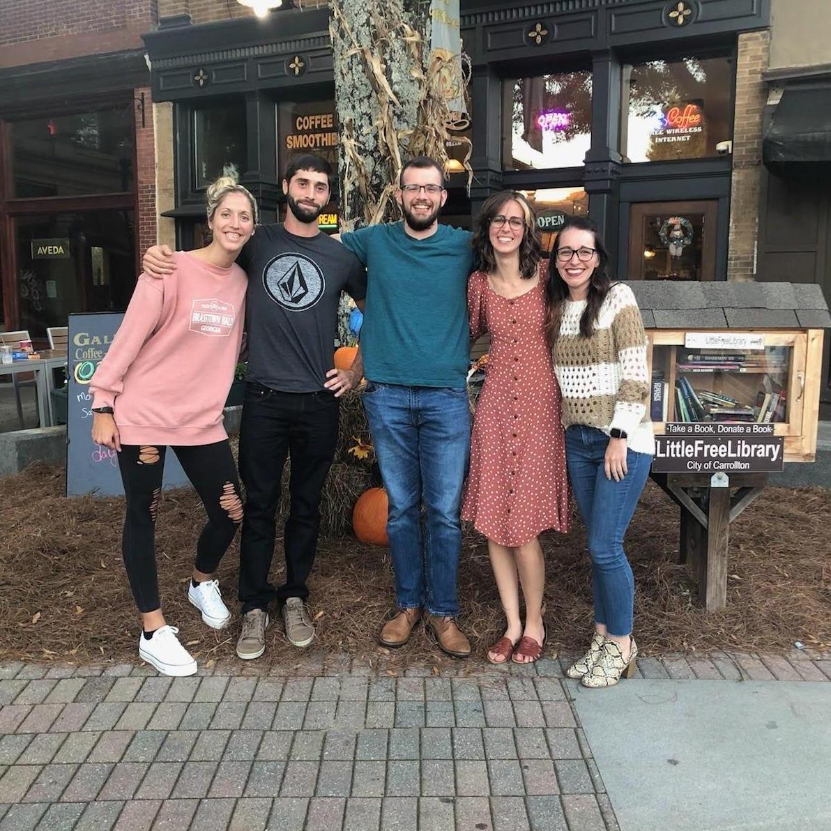 First picture together--the Trivia Crew!