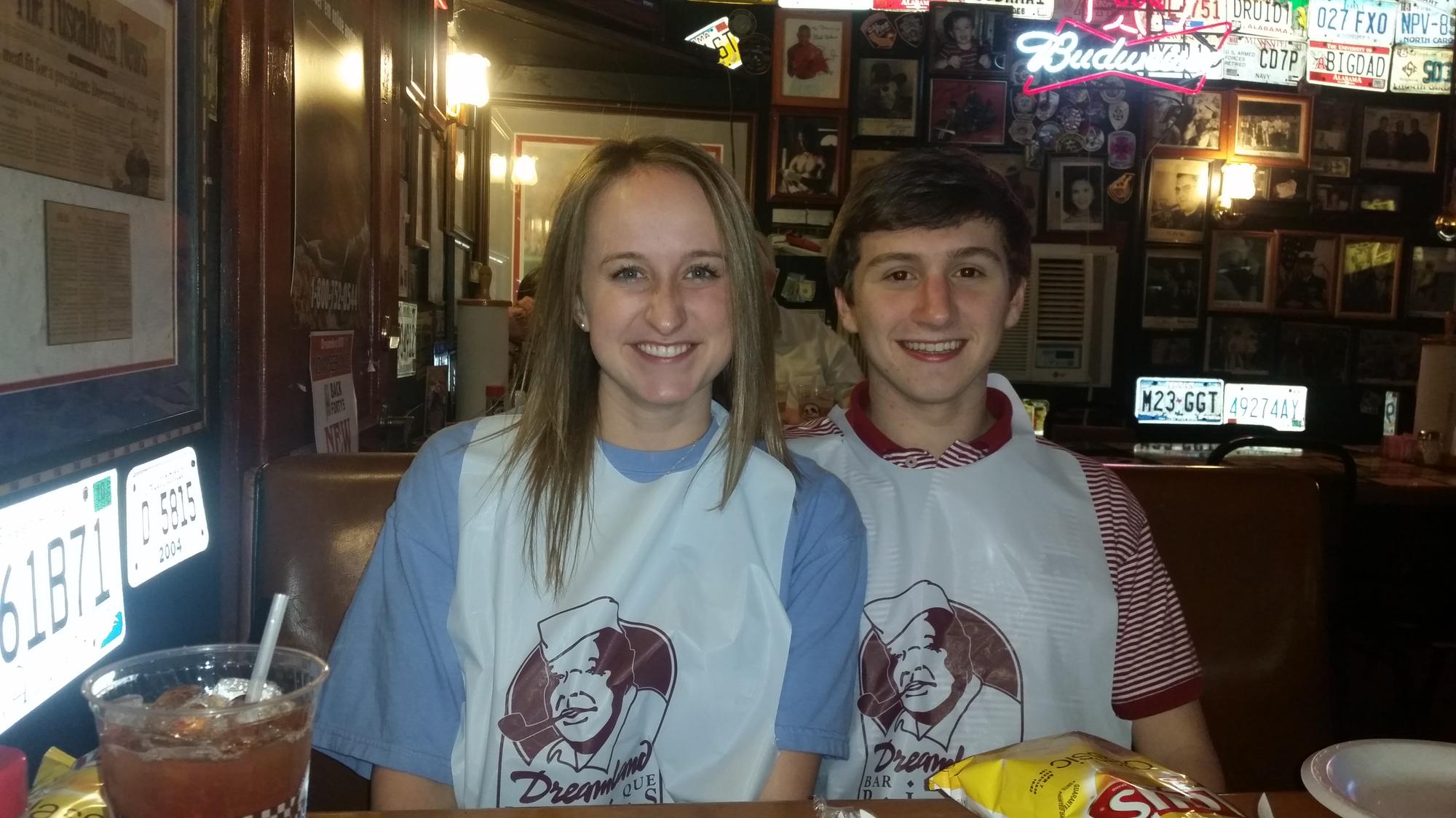 Eating at Dreamland BBQ in Tuscaloosa, AL (2015)