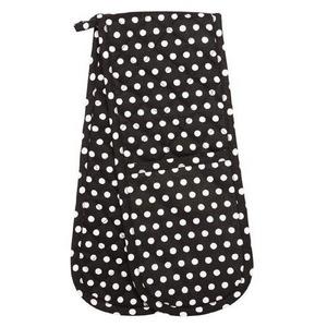 Living & Co Double Oven Glove Dot Black/White