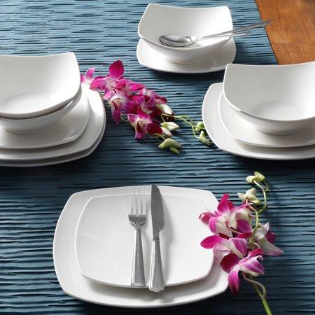 Gibson Home Everyday Square 12-Piece Dinnerware Set