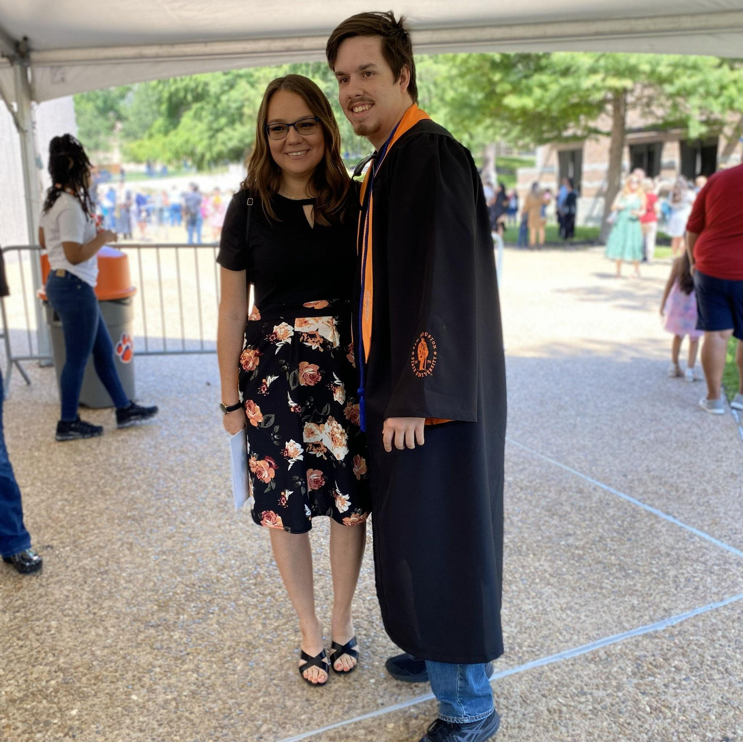 Celebrating his bachelor’s graduation, and the first time we said “I love you.” May 2022.