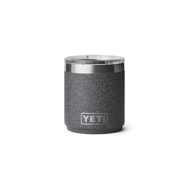 YETI Rambler 10 oz Stackable Lowball 2.0, Vacuum Insulated, Stainless Steel with MagSlider Lid, Black Stone