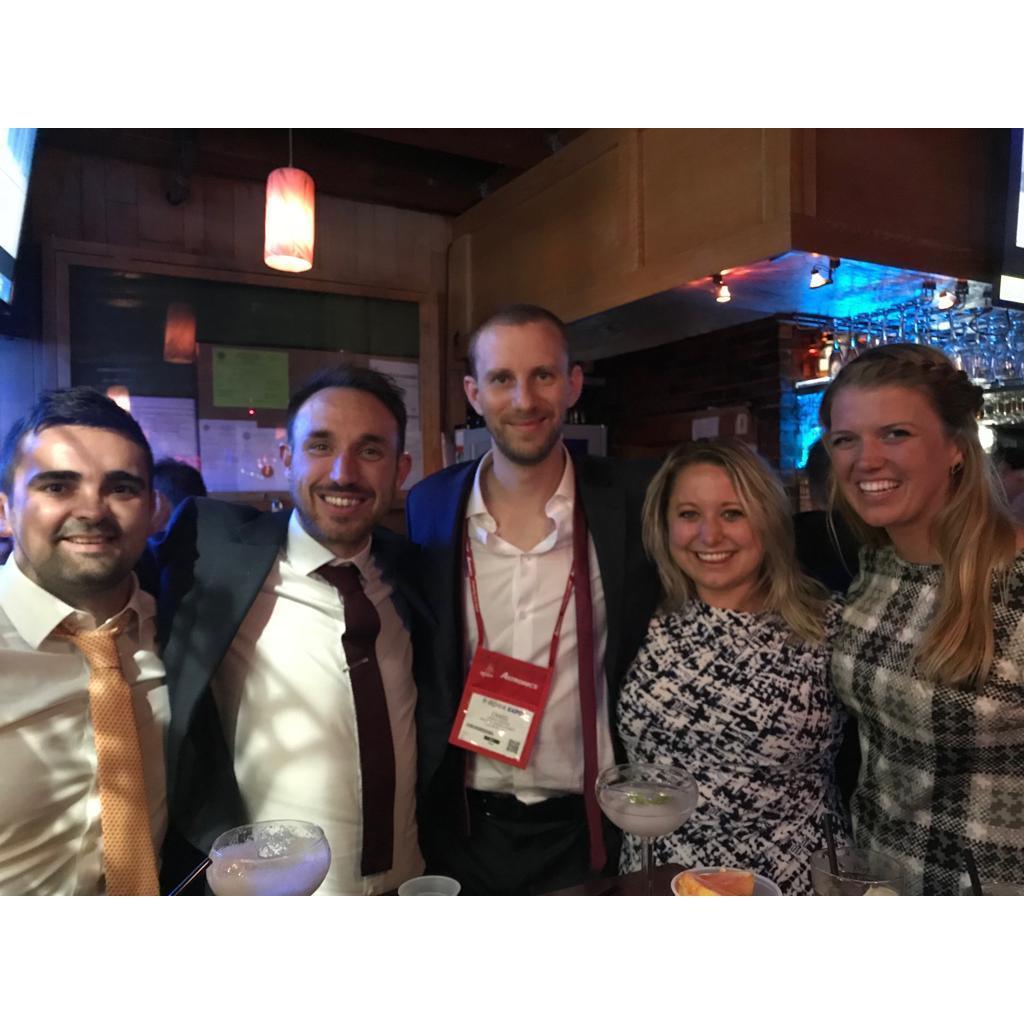 Our first ever photo together, during the Airline Passenger Experience Conference in Boston.