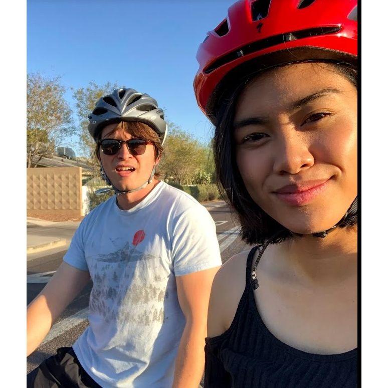 Biking together