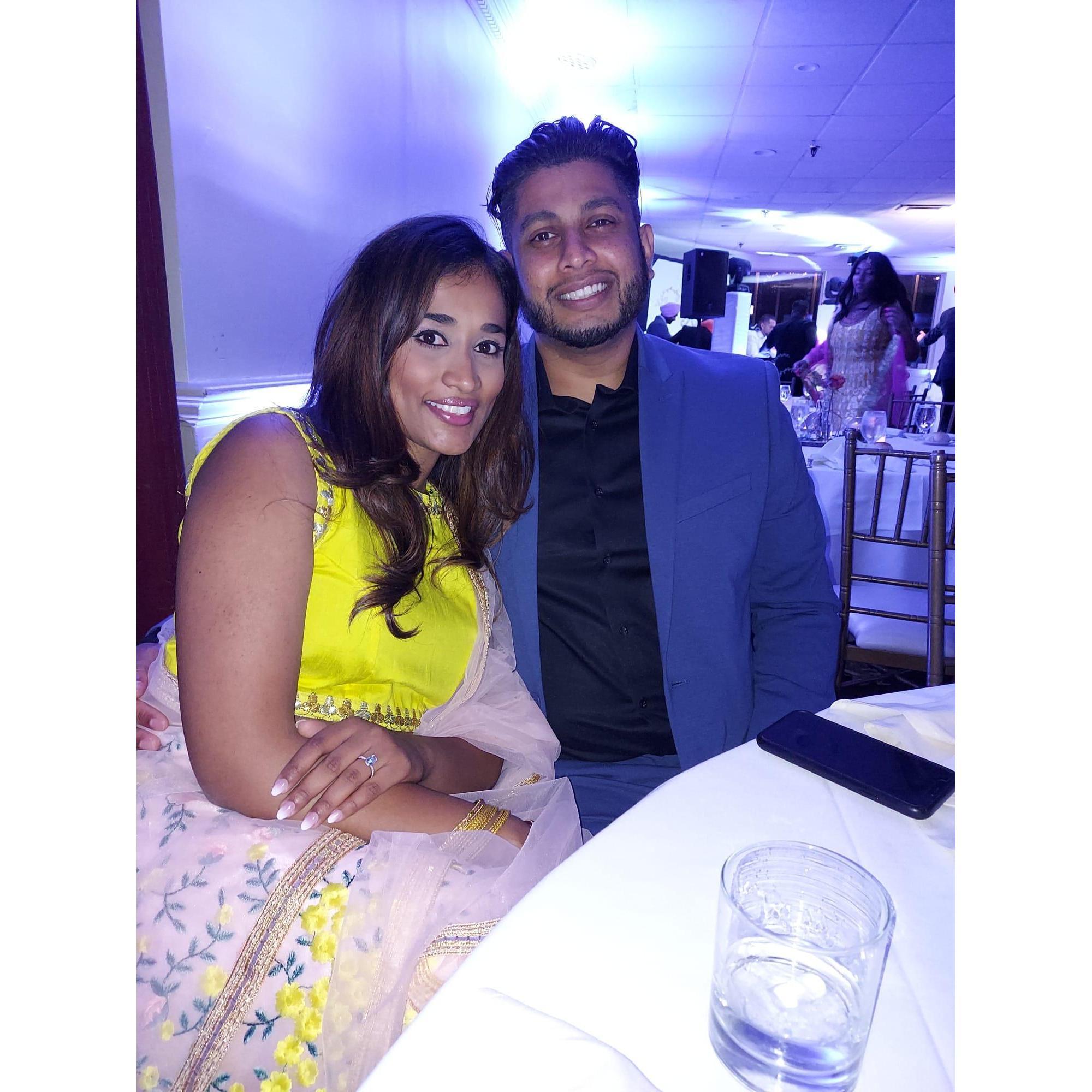 First wedding as an engaged couple!