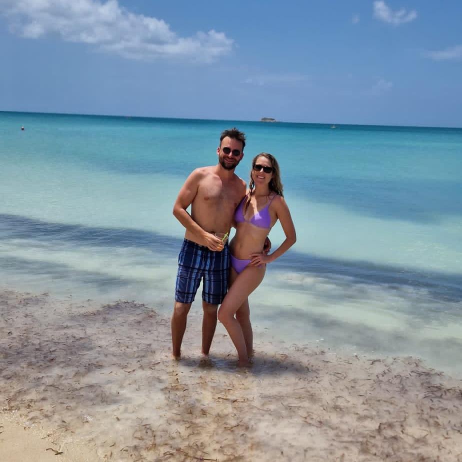 Enjoying the beach in Antigua April 2023
