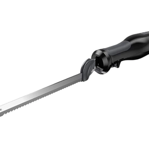 BLACK+DECKER 9 inch Electric Carving Knife, Comfort Grip Handle & Safety Lock Button, Stainless Steel Blades and Dishwasher Safe Parts, Corded, Black