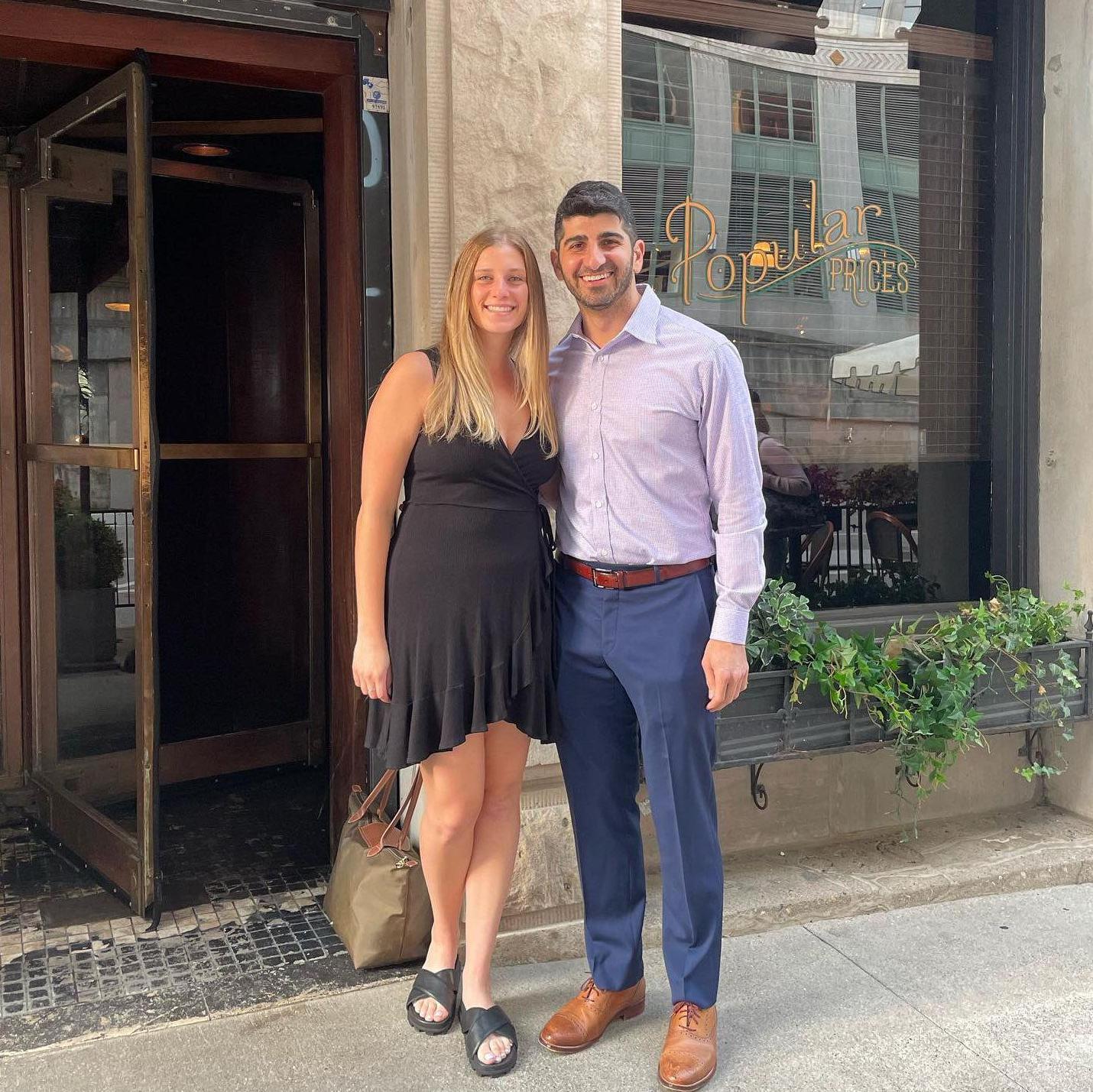 Our first anniversary at Gilt Bar - where Daniel asked Sarah to go on their first date and where we go for our anniversary every year.