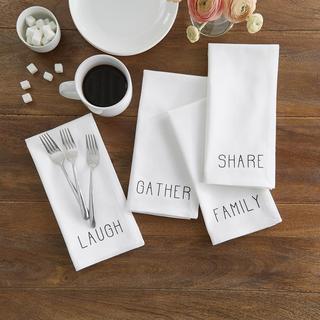 Farmhouse Living Sentiments Napkins, Set of 4