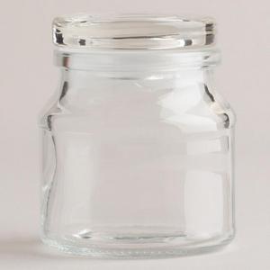 Round Spice Jars with Lids, Set of 6