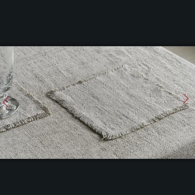 RW GUILD ENZYME WASHED LINEN COCKTAIL NAPKIN - Natural Color