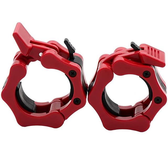 Greententljs Olympic Barbell Clamps 2 inch Quick Release Pair of Locking 2" Pro Olympic Weight Bar Plate Locks Collar Clips for Workout Weightlifting Fitness Training