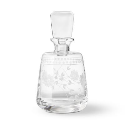 Vintage Etched Spirit Decanter