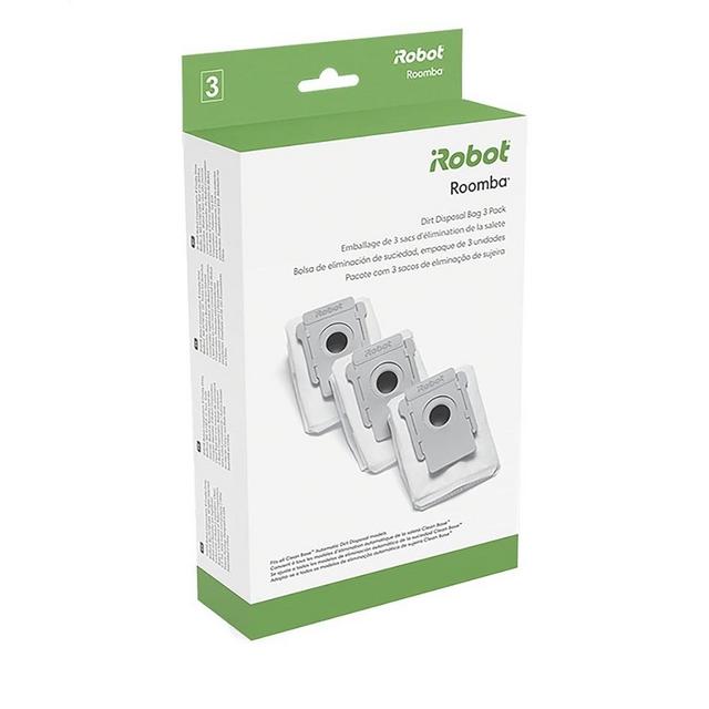 iRobot Authentic Replacement Parts - 3 Count (Pack of 1) Dirt Disposal Bags Compatible with Roomba Clean Base Models i1+, i3+, i4+, i5+, i7+, i8+, Combo j8+, j9+
