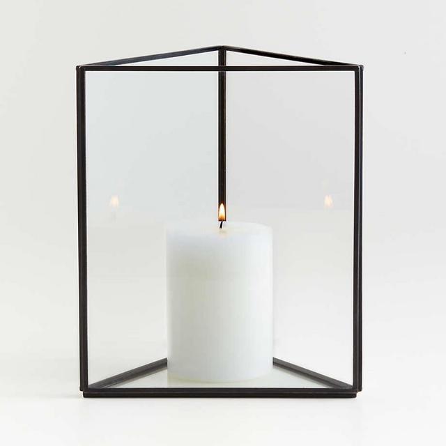 Ilum Triangular Glass Hurricane Candle Holder