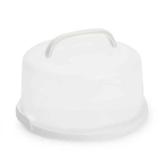 Round Cake Carrier Keeper Holder, Container with Lids for Storage, Transport and Kitchen Accessories for 10 Inch Desserts, 12 x 6 in.