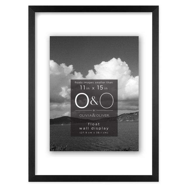 O&O by Olivia & Oliver™ 11-Inch x 15-Inch Float Metal Wall Frame in Black