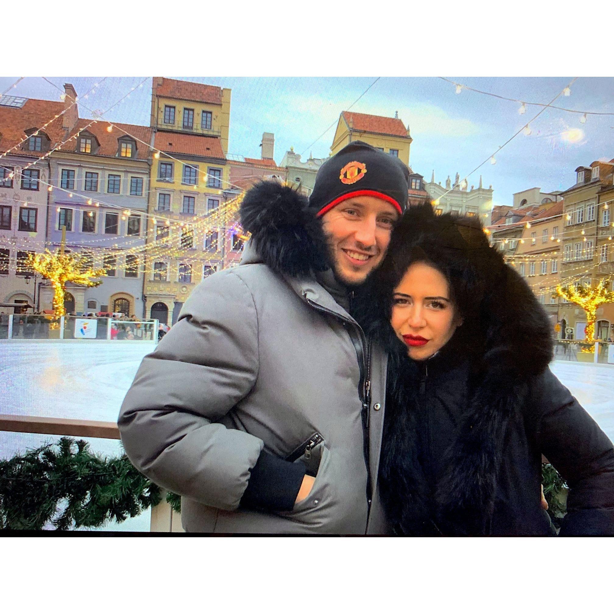 Our engagement trip in Warsaw, PL 2019. | Nasz wyjazd zareczynowy w Warszawie, 2019 roku.