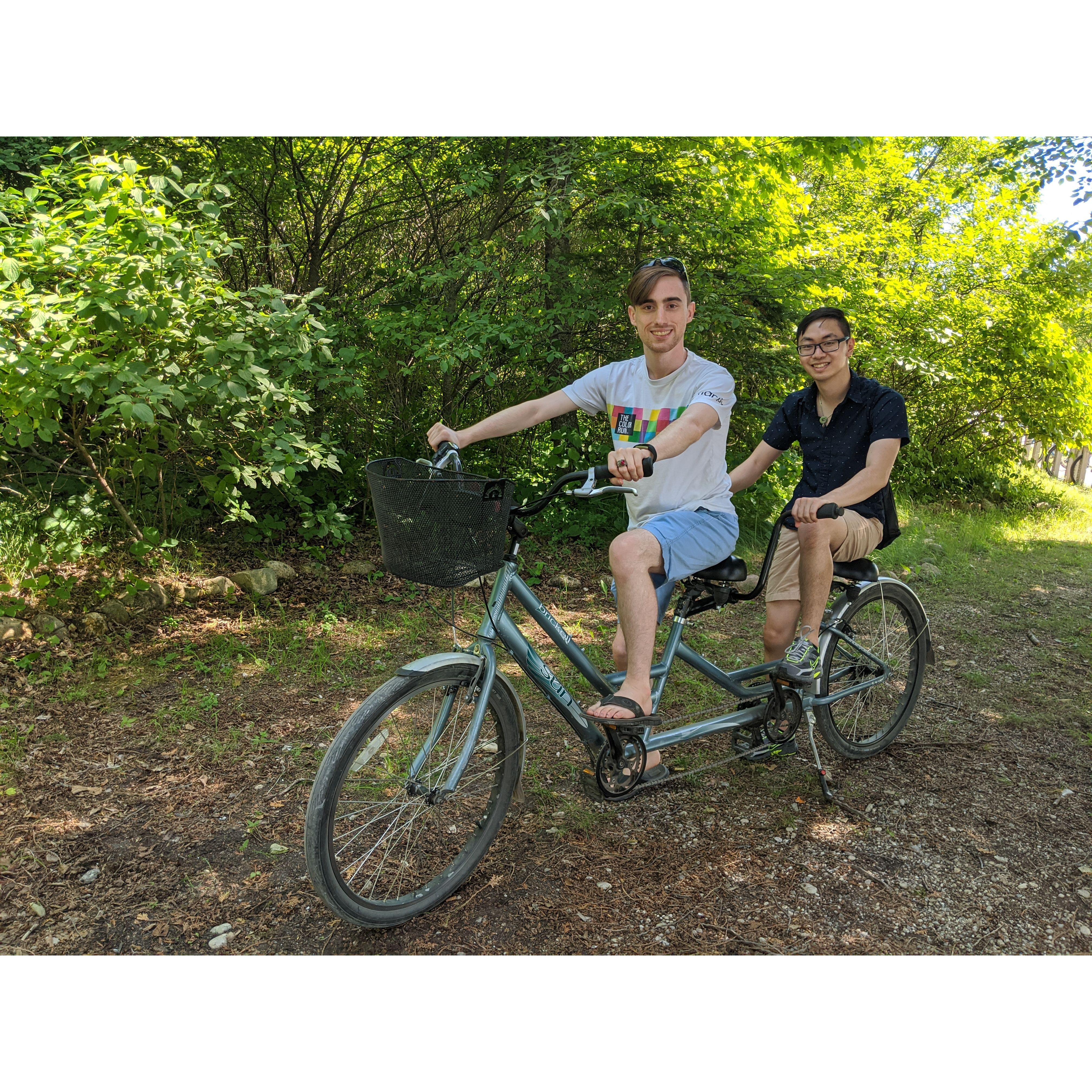 Biking on Mackinac Island