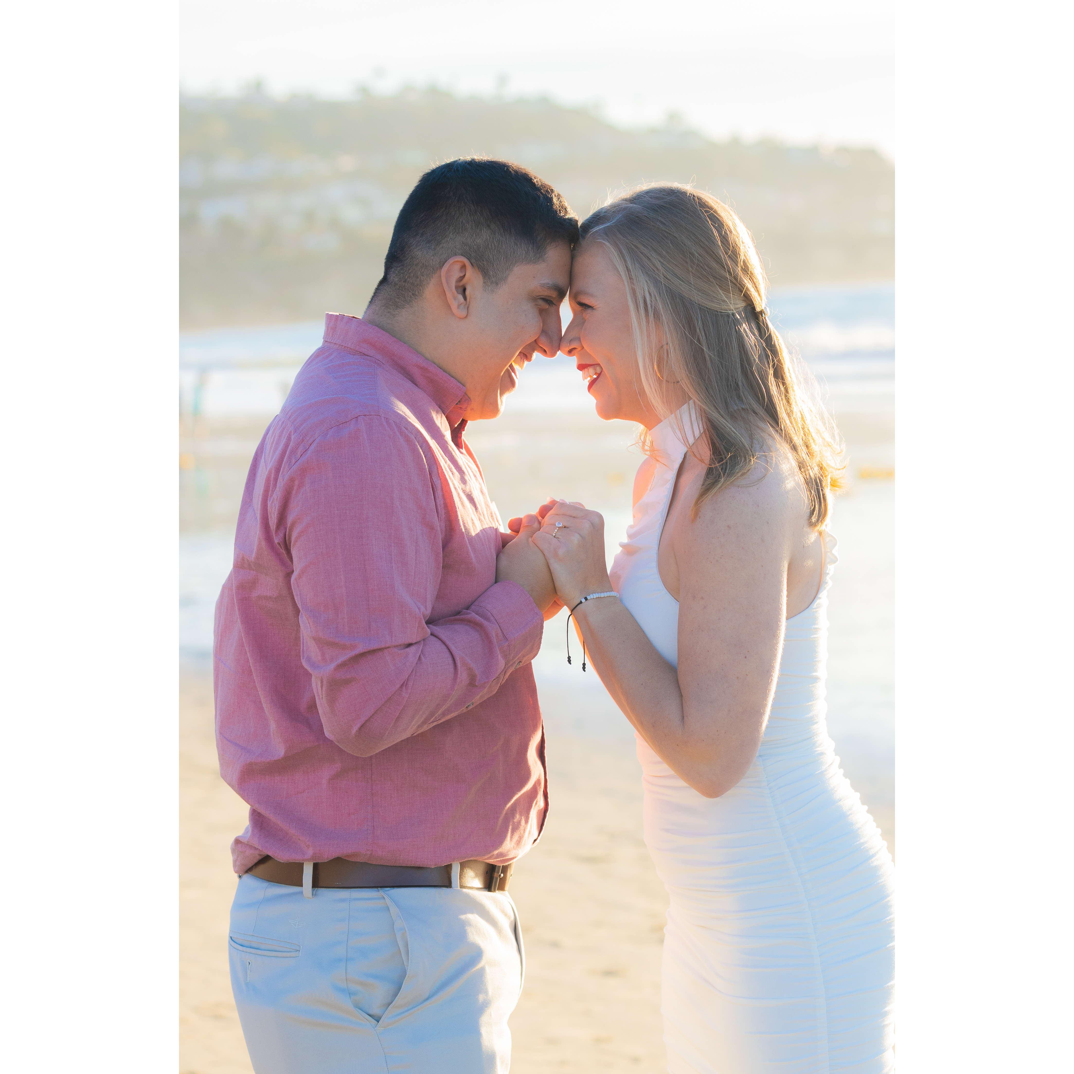 The photographer could not get us to stop talking to each other!