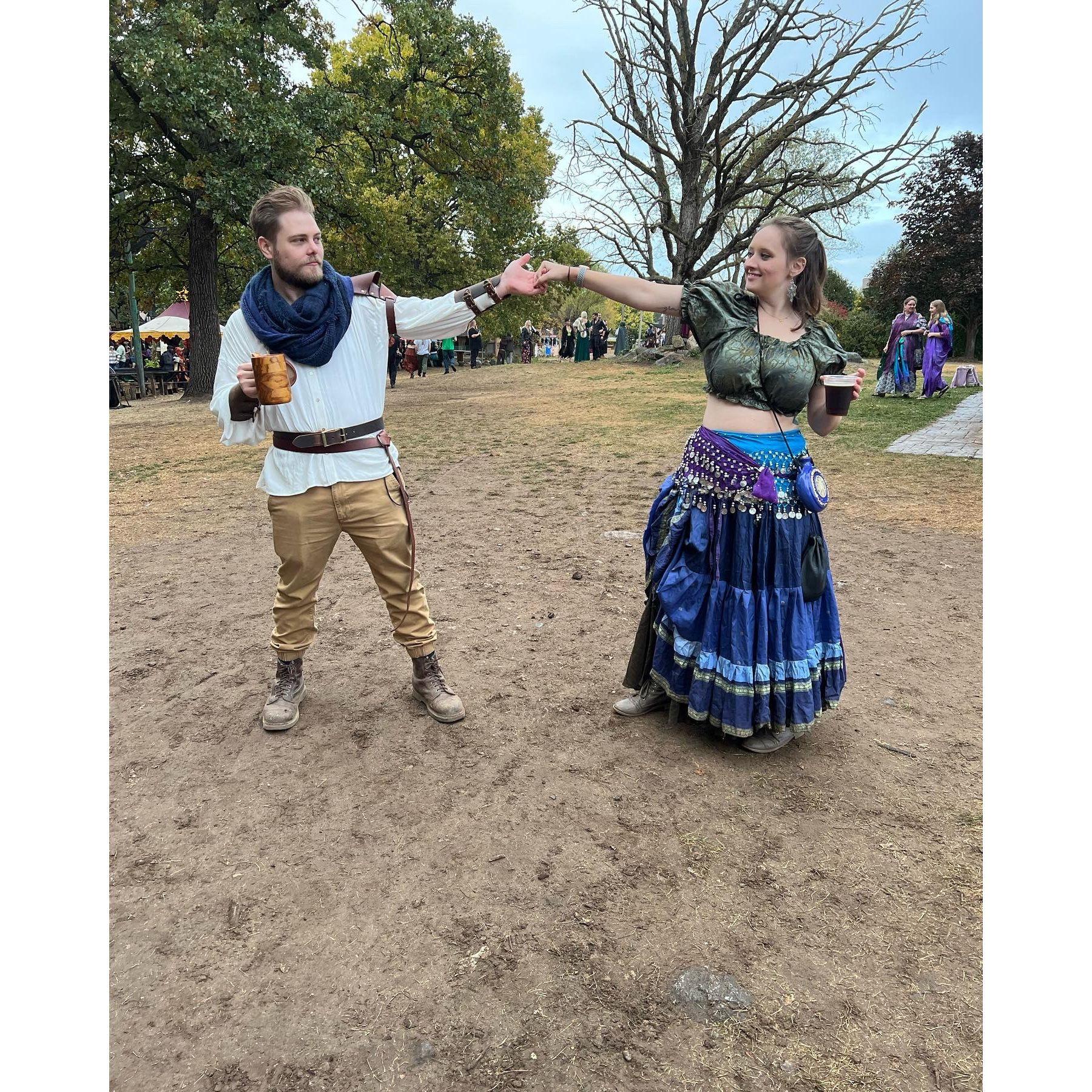 We went to the Renaissance Fair this past year and had an absolute blast dressing up and seeing all the art!