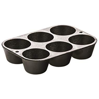 Lodge L5P3 Cast Iron Cookware Mini Muffin/Cornbread Pan, Pre-Seasoned