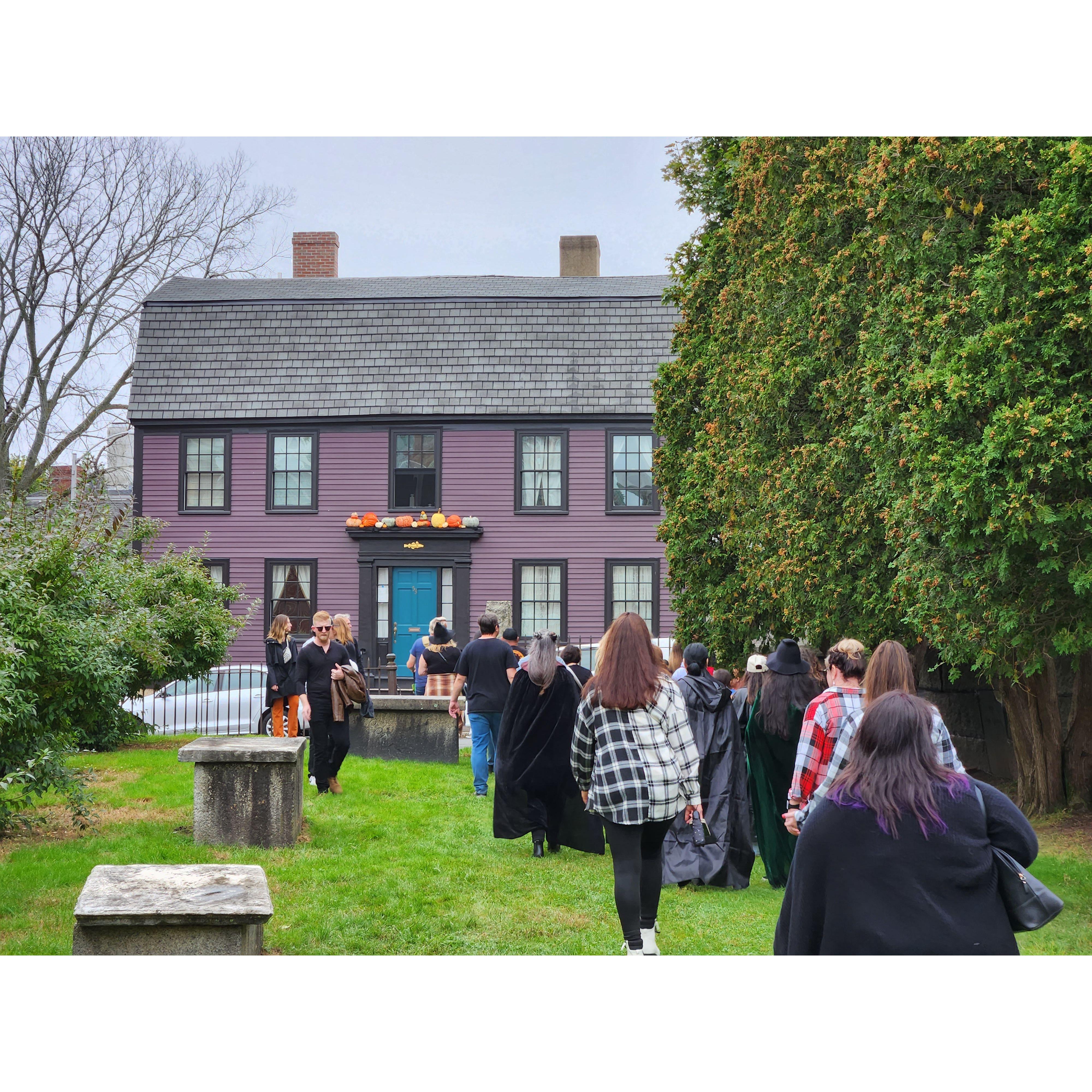 Kelli is in the bottom right corner, with her hair matching the house!