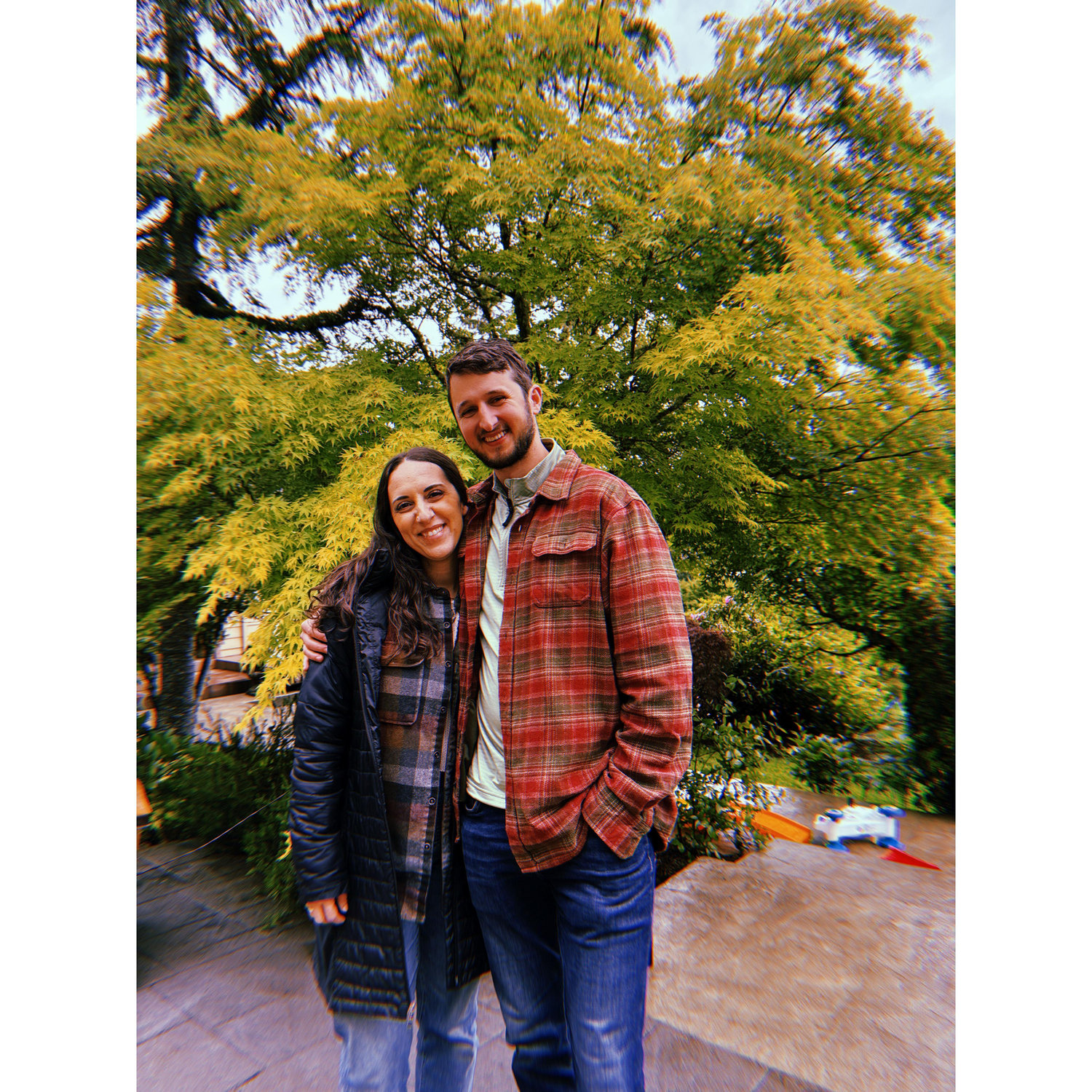 Fun fact: it POURED rain just before this photo. We were still a little soggy.