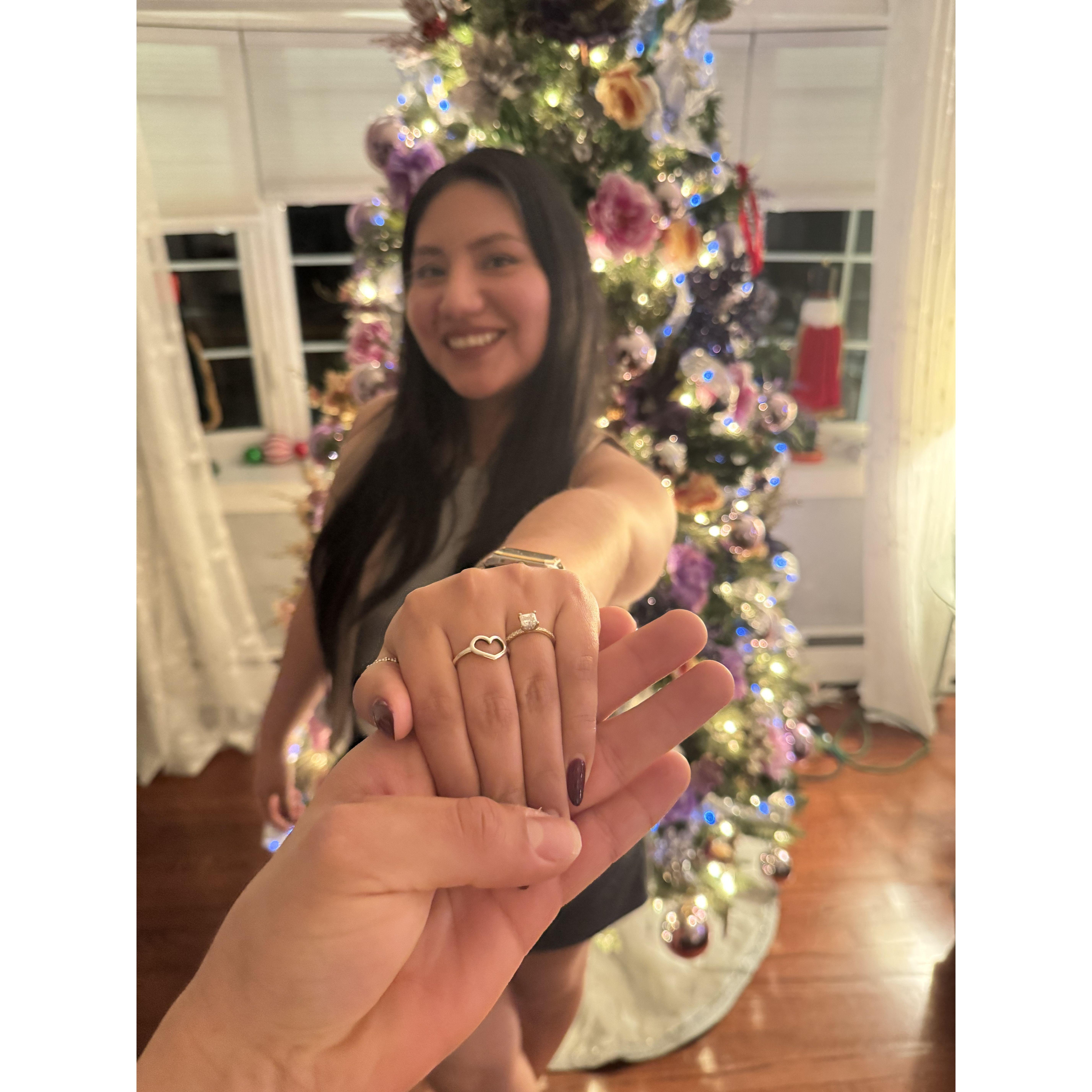 showing off the ring <3