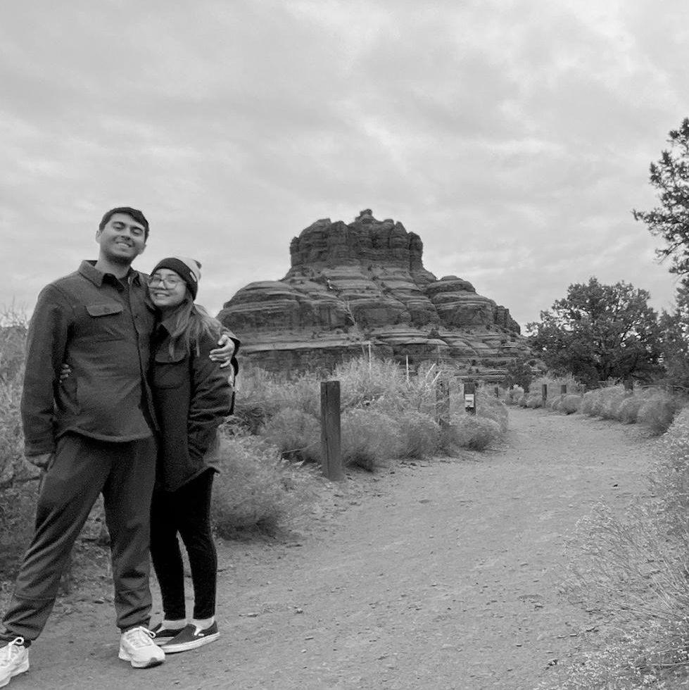 Hiking buddies at Bell rock, Sedona.