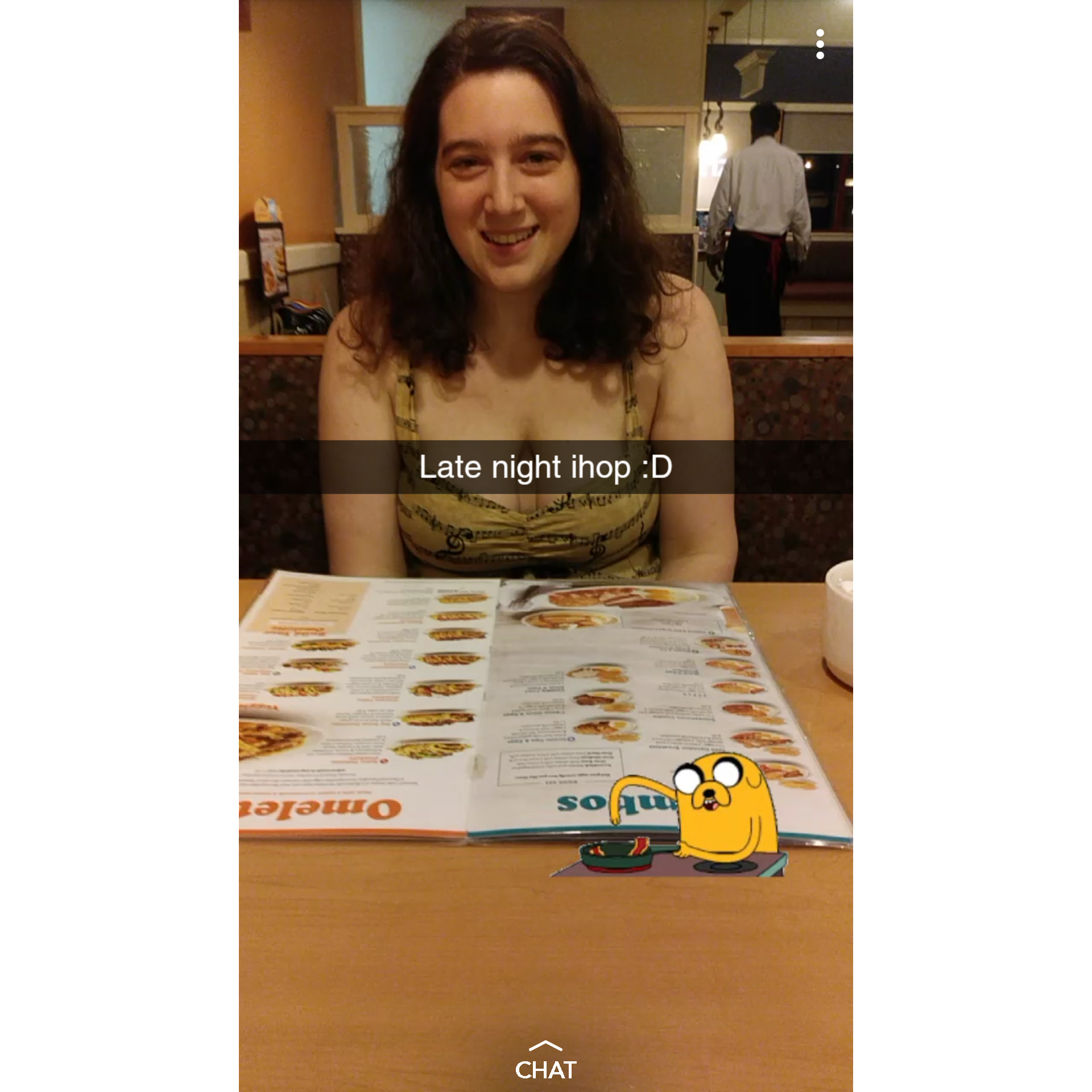 A more lowkey date at the local Savannah IHOP