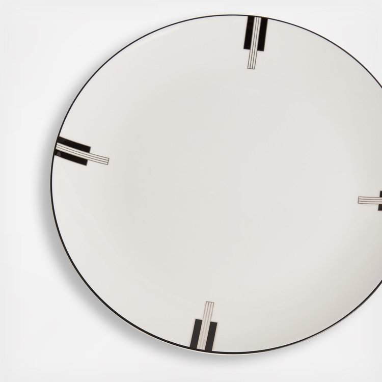 Vera Wang, Luxe Graphite Dinner Plate | Zola
