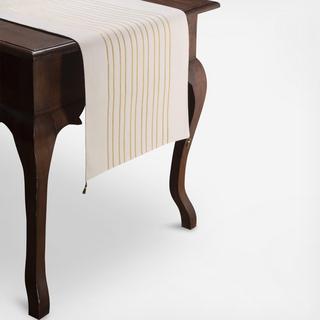 Lyra Woven Stripe Table Runner