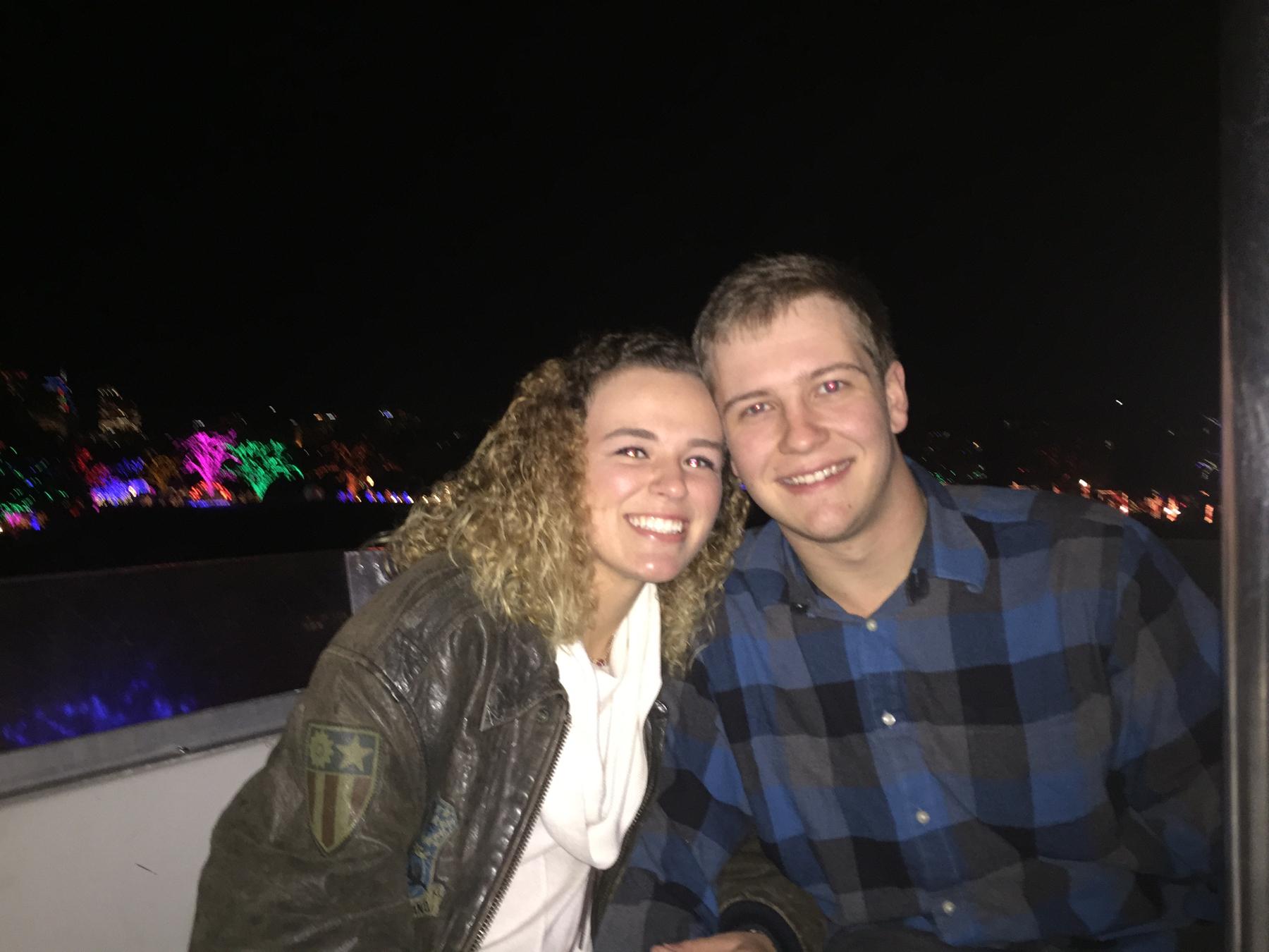 Our First Picture & Date 
Trail of Lights 2017