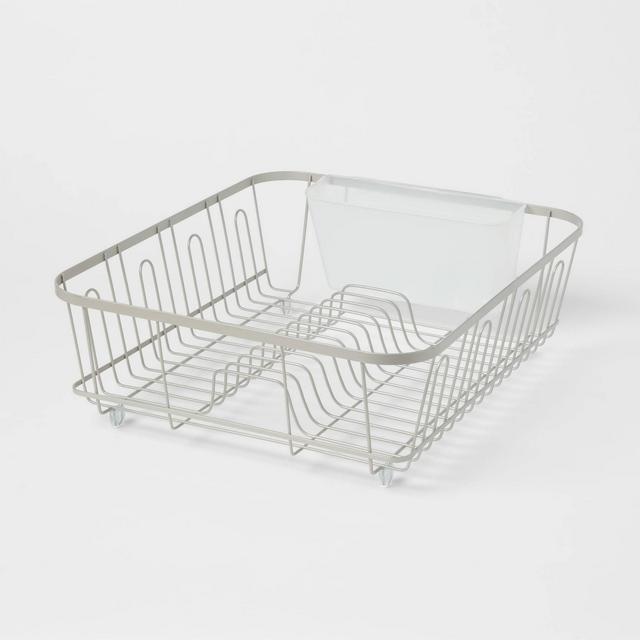 Large Steel Dish Drainer Brushed Nickel - Brightroom™