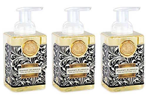 Michel Design Works Foaming Hand Soap, 17.8-Ounce, Honey Almond - 3-PACK