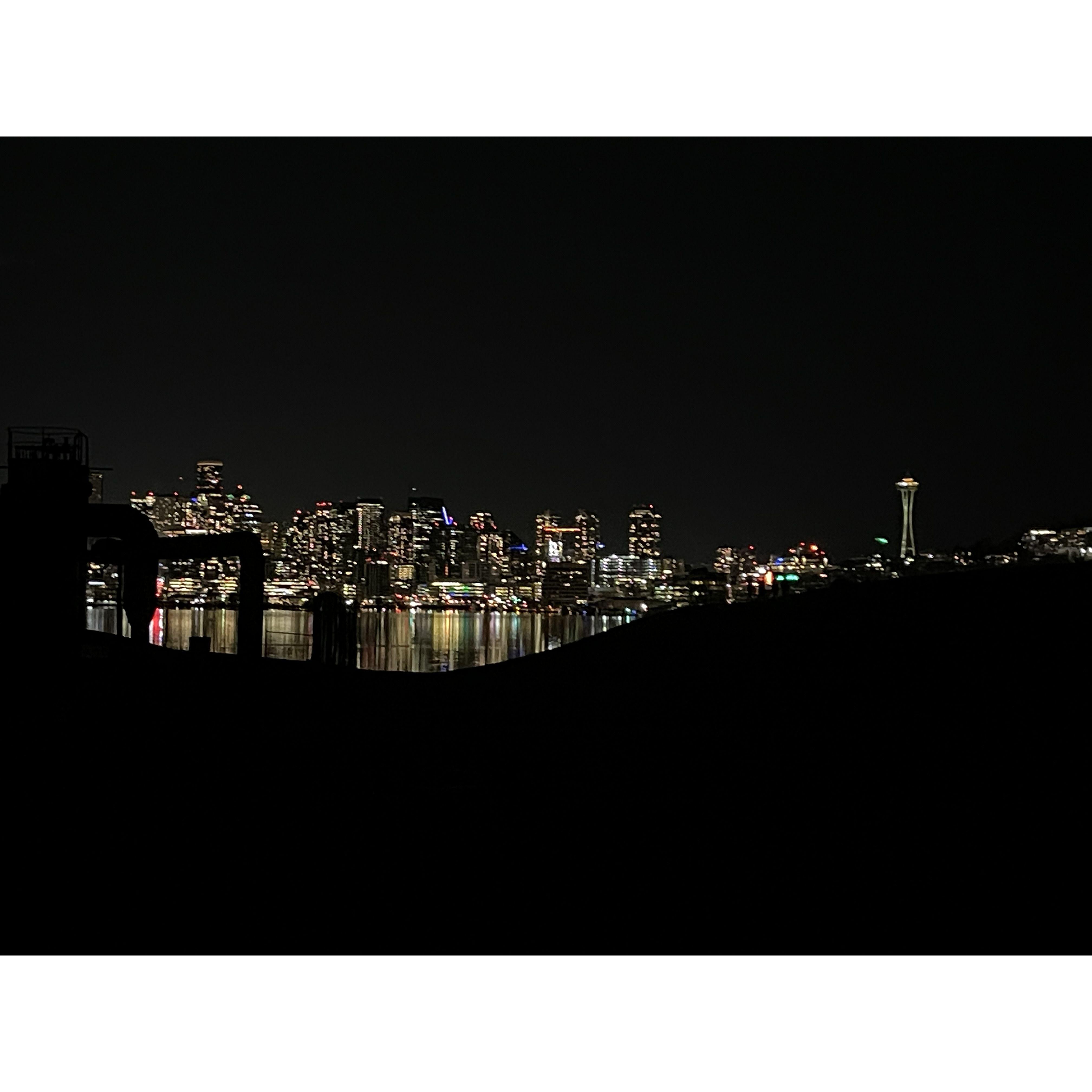 Night views at Gas Works Park 7:15-8:00pm 3/11/23