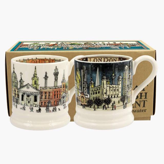 Cities Of Dreams London Set Of 2 1/2 Pint Mugs Boxed