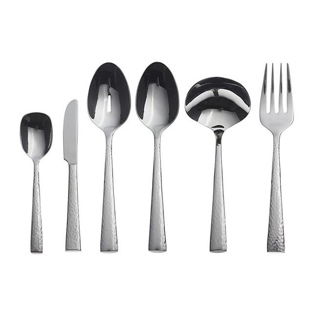 Oneida Cabria 6 Piece Fine Flatware Serve Set, 1.15 LB, Metallic