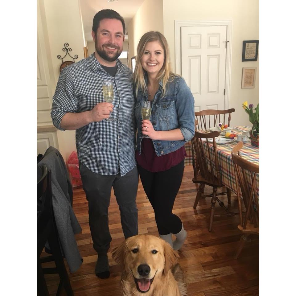 Celebrating our engagement with Rhett, 2018