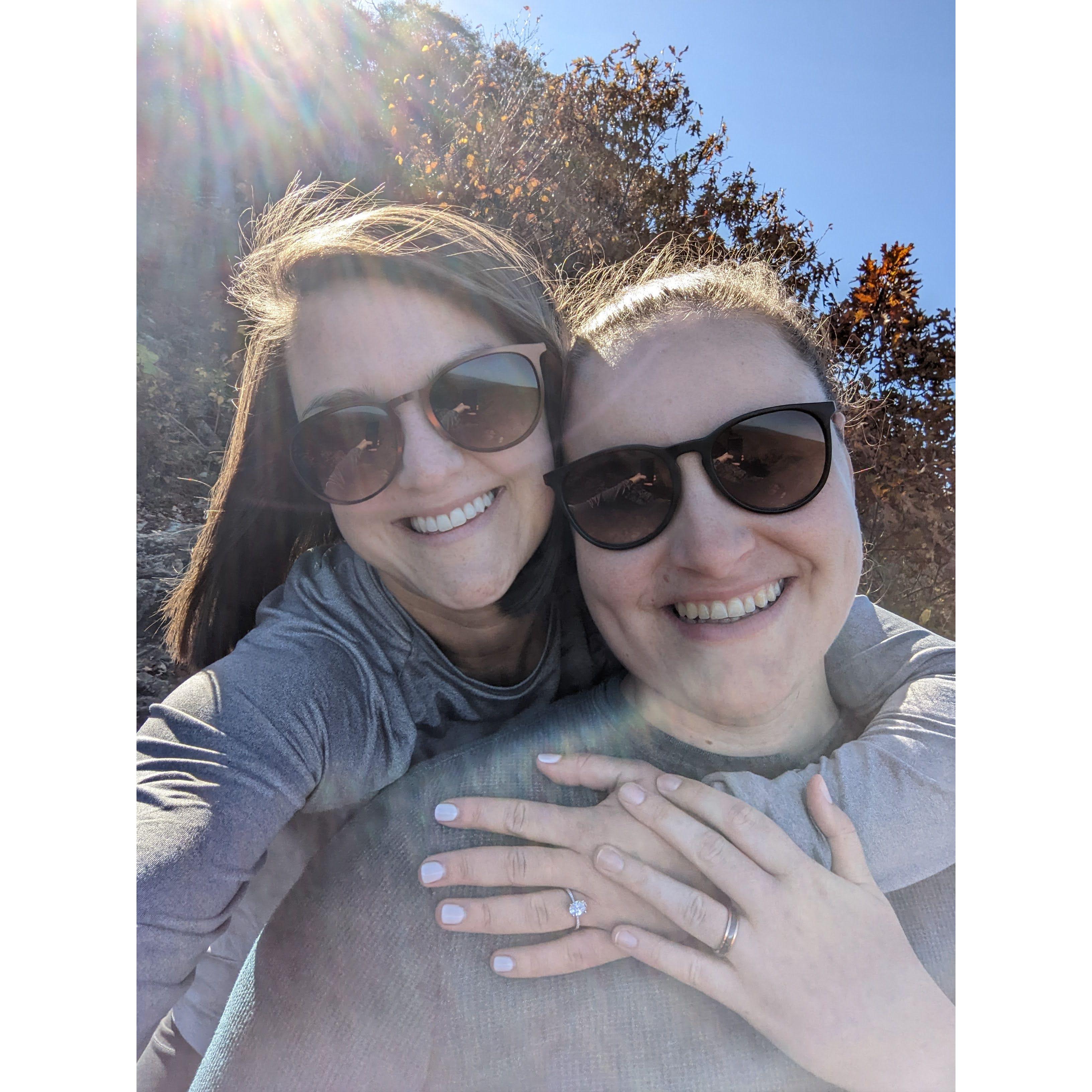 Our engagement trip to Shenandoah National Park in the Blue Ridge Mountains