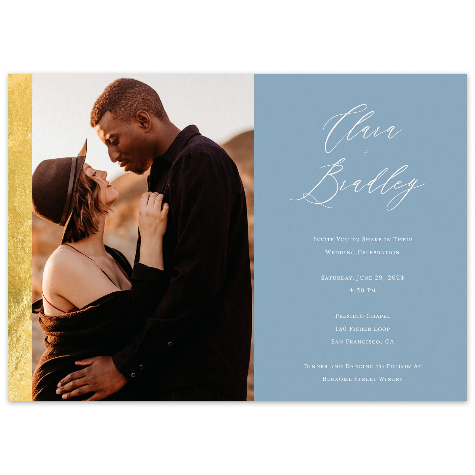 Zola Wedding Invitations - Arenika Landscape Foil