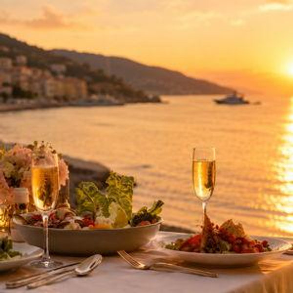 Sunset Dinner in Old Nice, France