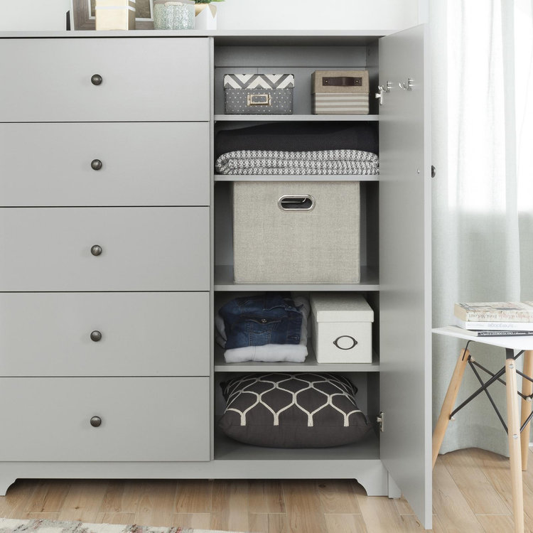 South Shore Furniture, Vito Door Chest with 5 Drawers | Zola