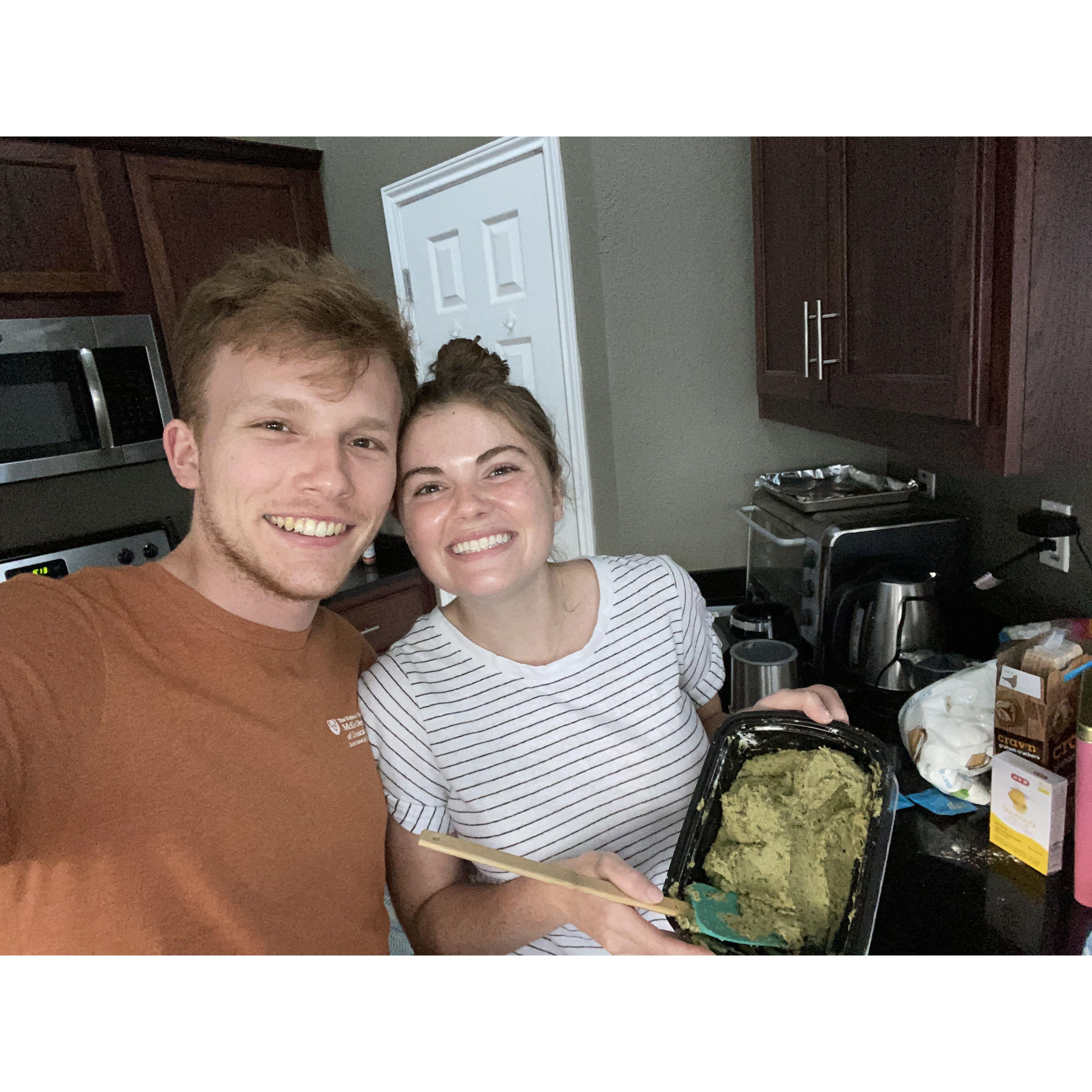 One of our favorite activities - cooking together!