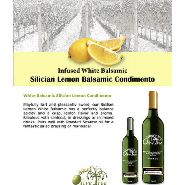 Lemon White Balsamic Vinegar