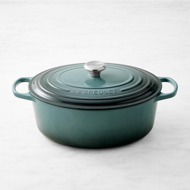 Le Creuset Signature Enameled Cast Iron Oval Dutch Oven, 8-Qt., Ocean